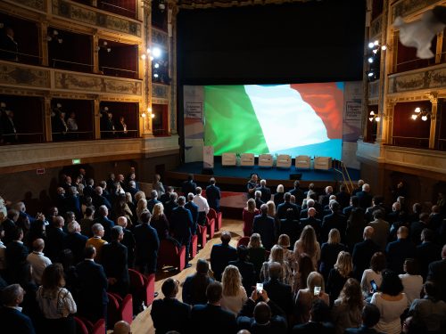 Una panoramica del Teatro Massimo di Ortigia, dove si è tenuto l’Education and Open Innovation Forum organizzato da Confindustria