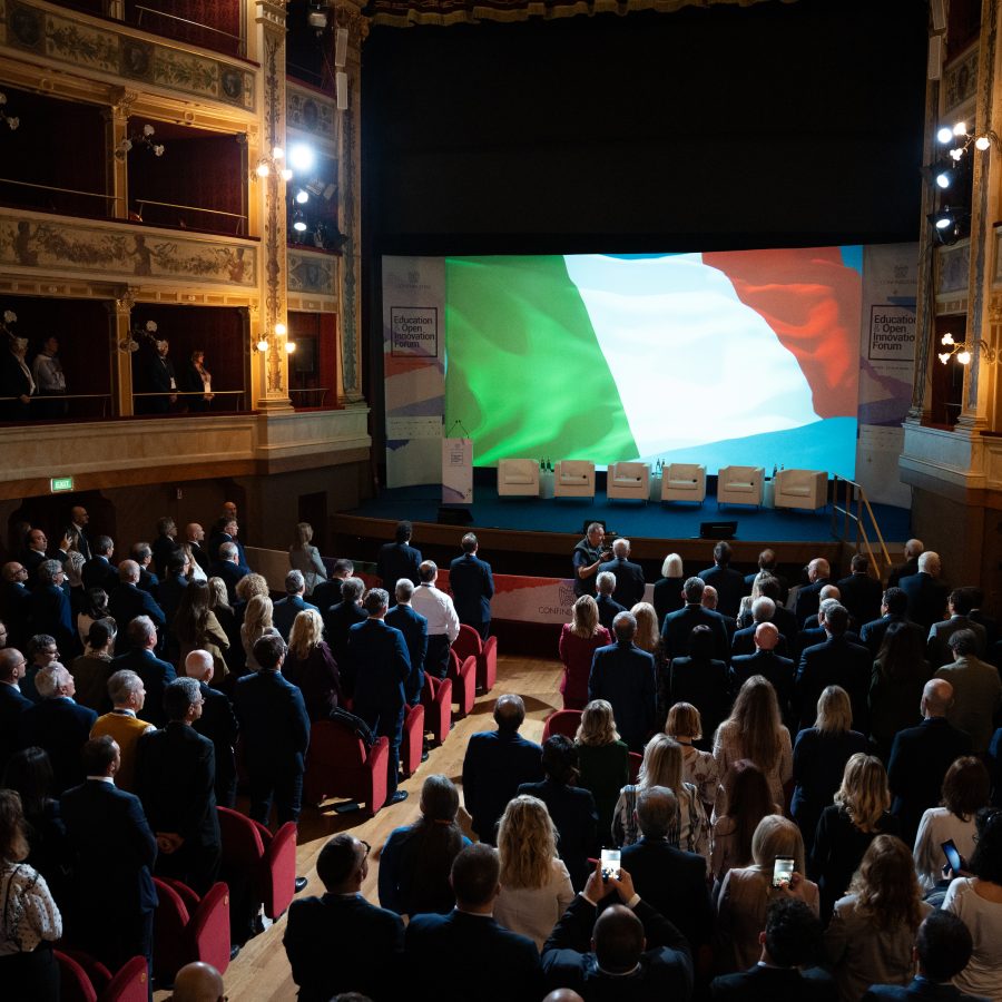 Una panoramica del Teatro Massimo di Ortigia, dove si è tenuto l’Education and Open Innovation Forum organizzato da Confindustria